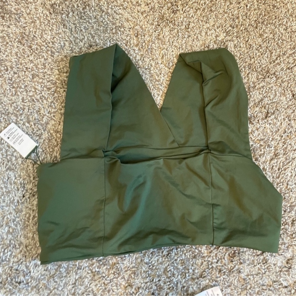 L*Space Green Parker bikini top